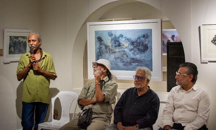 Artist Masudur’s exhibition 'Shadows of the Pathfarers' begins at NUK Gallery