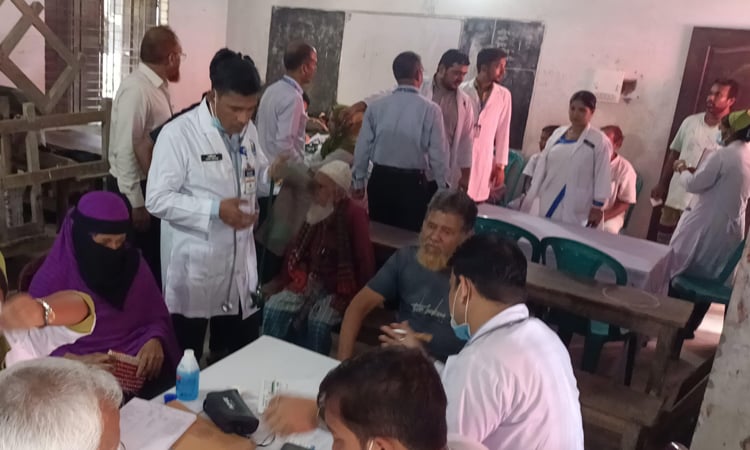Free medical camp held in Manikganj 