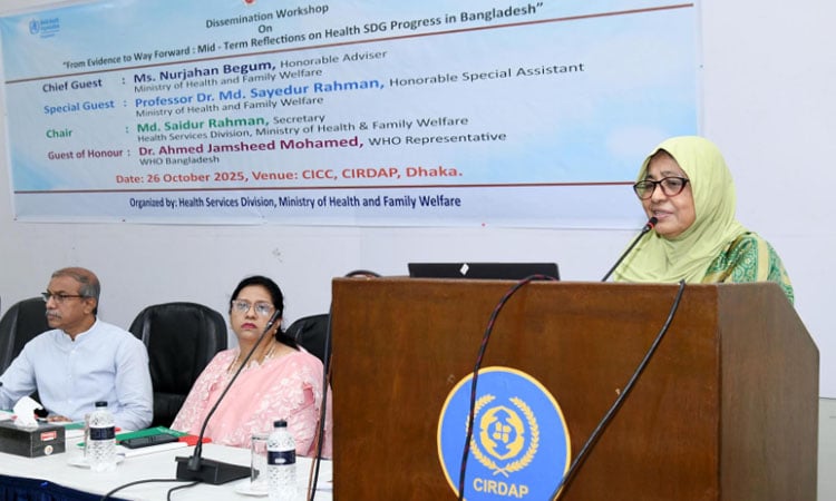 Encouraging progress attained in health sector towards achieving SDGs: Nurjahan