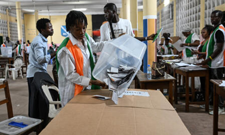 Ivory Coast's Ouattara set for fourth term, early results suggest