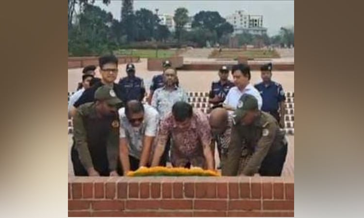 Fijian minister honours Bangladesh martyrs at Savar National Memorial