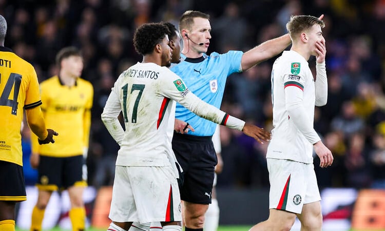 Maresca slams Delap for 'stupid' red card in Chelsea win at Wolves