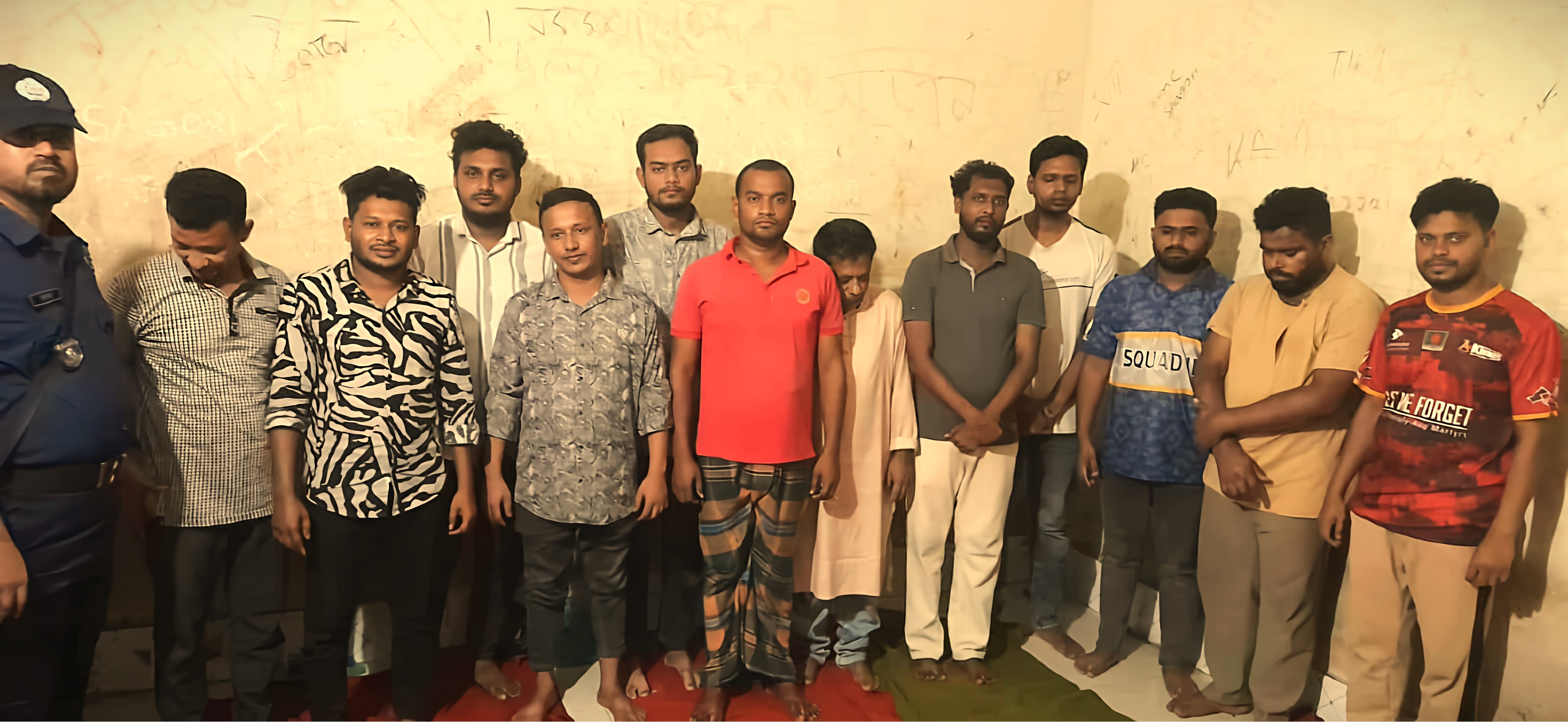 12 BCL, Jubo League activists held in Cumilla 