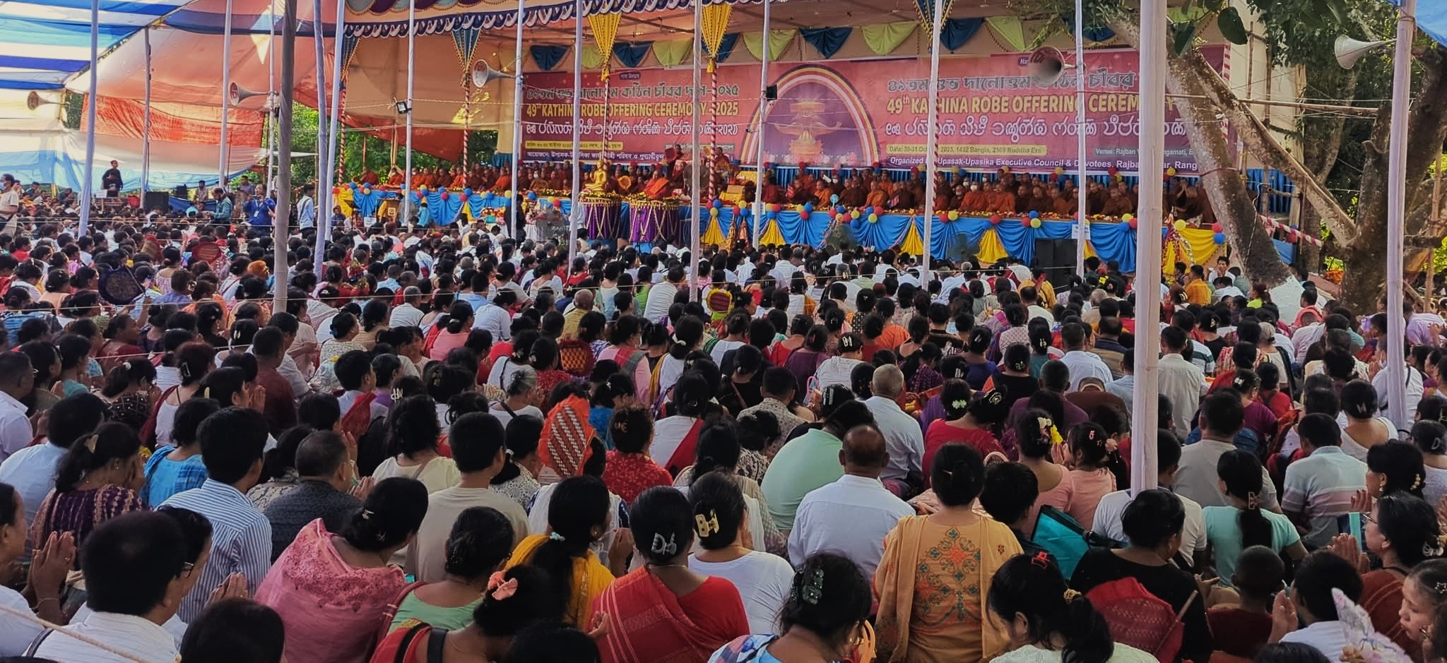 Katin Chibar Dana Utsab concludes in Rangamati with robe offerings