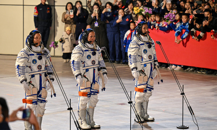 China sends youngest astronaut, mice to space station