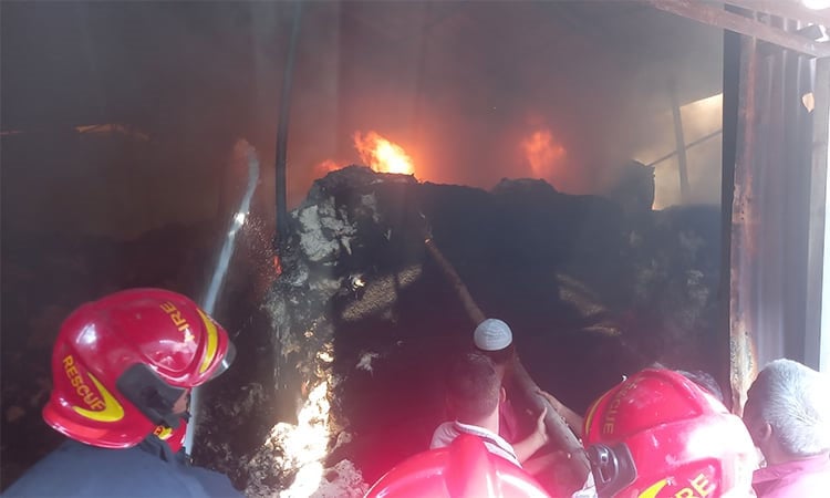 Fire at cotton godown in Tongi brought under control