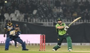Agha hundred lifts Pakistan to 299-5 in 1st Sri Lanka ODI
