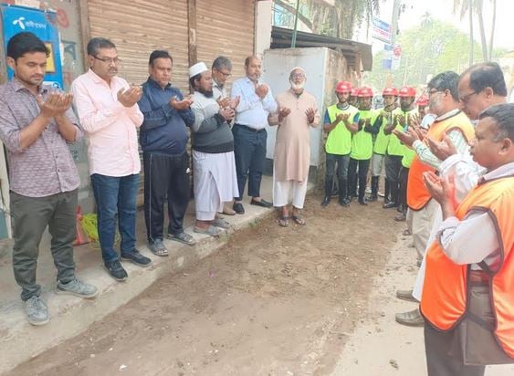 Tk 12cr road development project inaugurated in Dinajpur