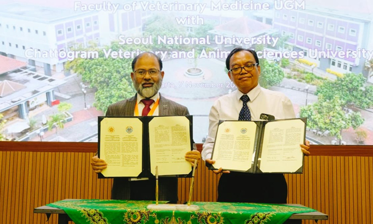 Ctg Veterinary University signs MoU with Indonesian university