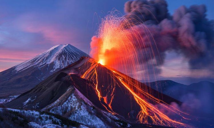 Ashfall warning in Japan as volcano erupts