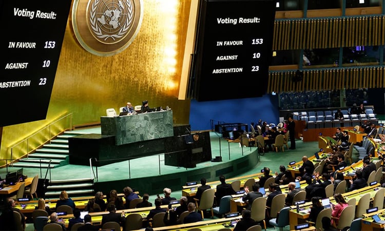 Palestinian foreign ministry welcomes UN Gaza vote, wants urgent implementation