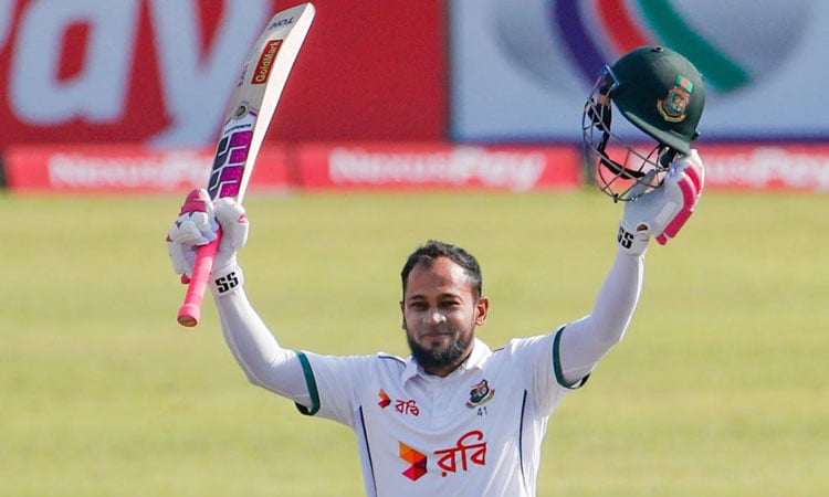 Mushfiqur hits century in 100th Test