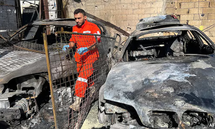 Israeli military says killed '13 Hamas terrorists' in Tuesday Lebanon strike