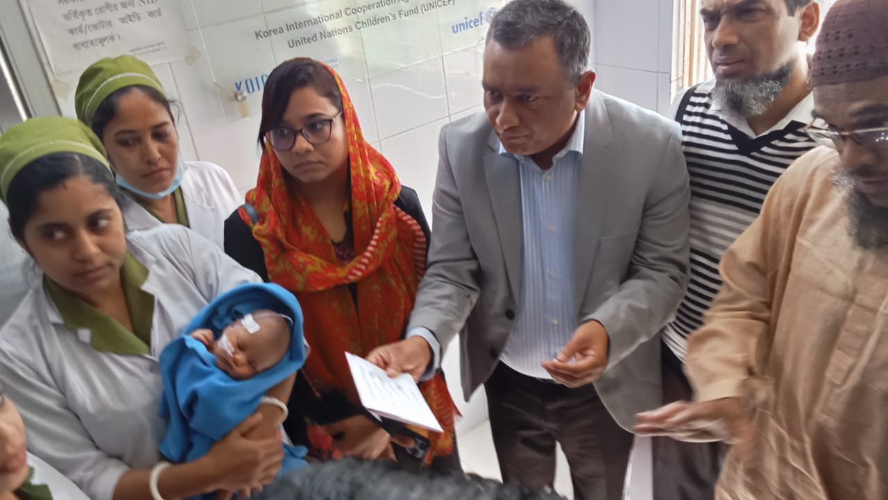 Tarique Rahman stands by abandoned newborn at KMCH 