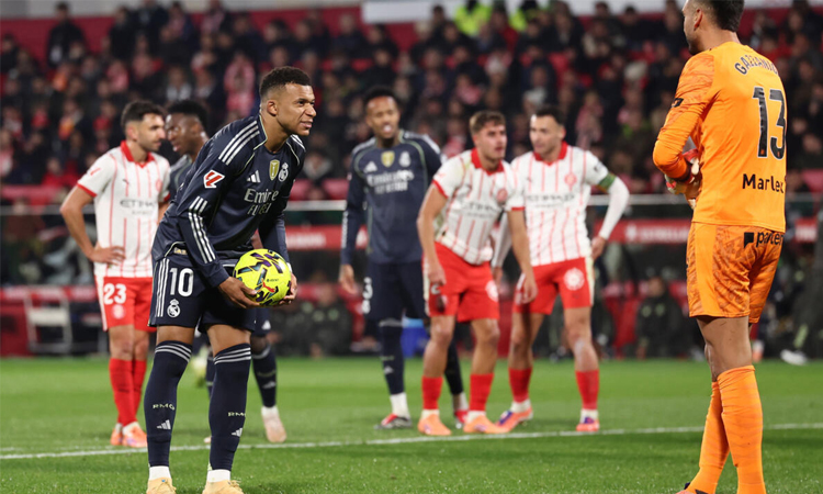 Real Madrid title hopes dented at Girona in third straight draw