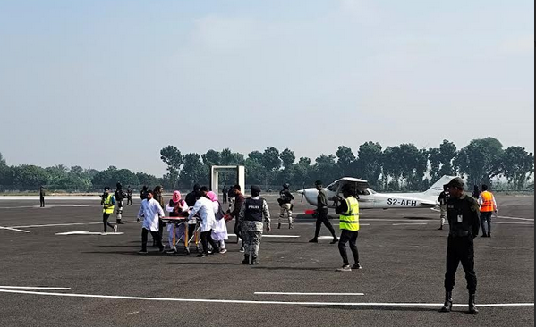 Security drill held at Rajshahi Airport