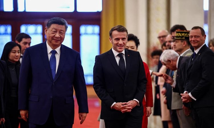 France's Macron meets Xi for Ukraine, trade talks
