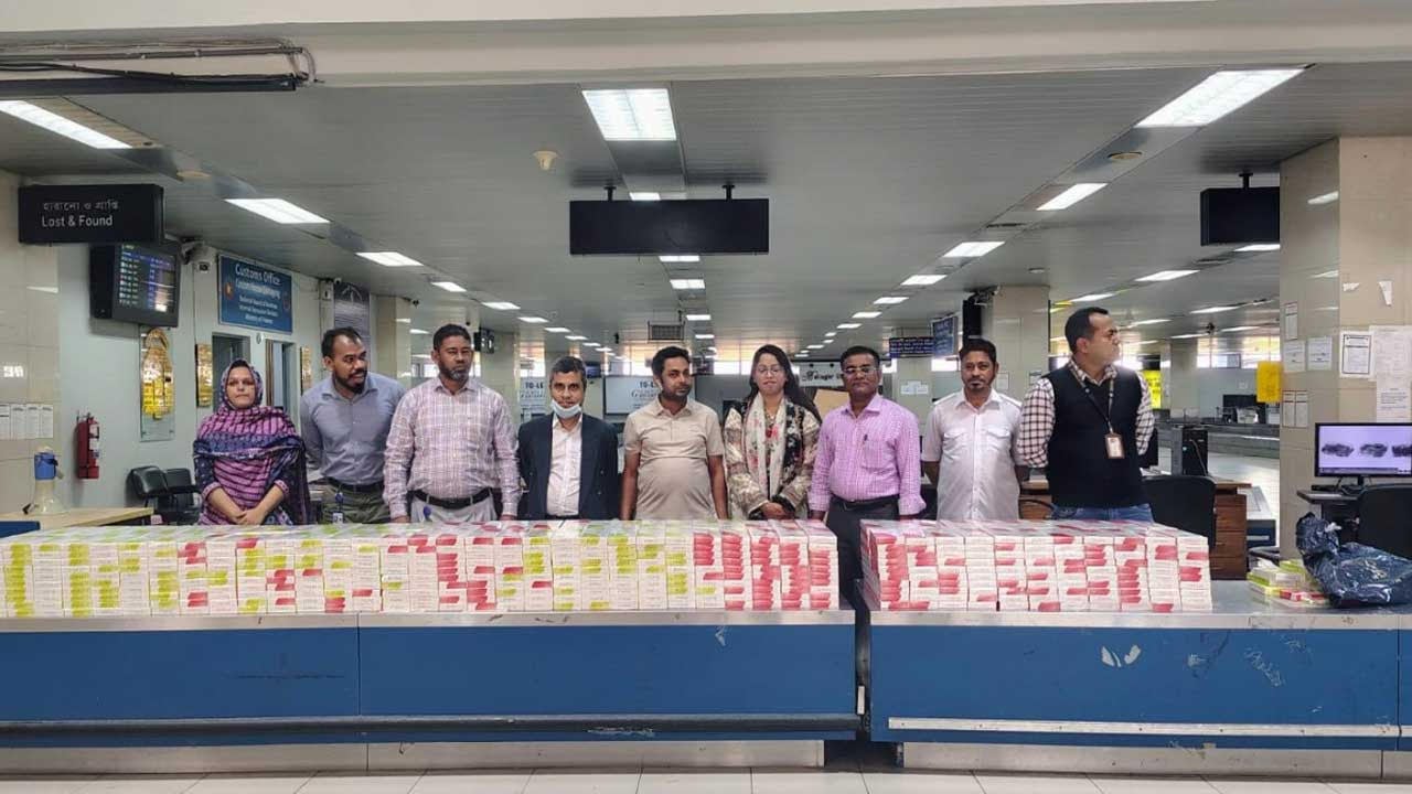 Cigarettes worth about Tk 9 million seized at Shah Amanat Airport