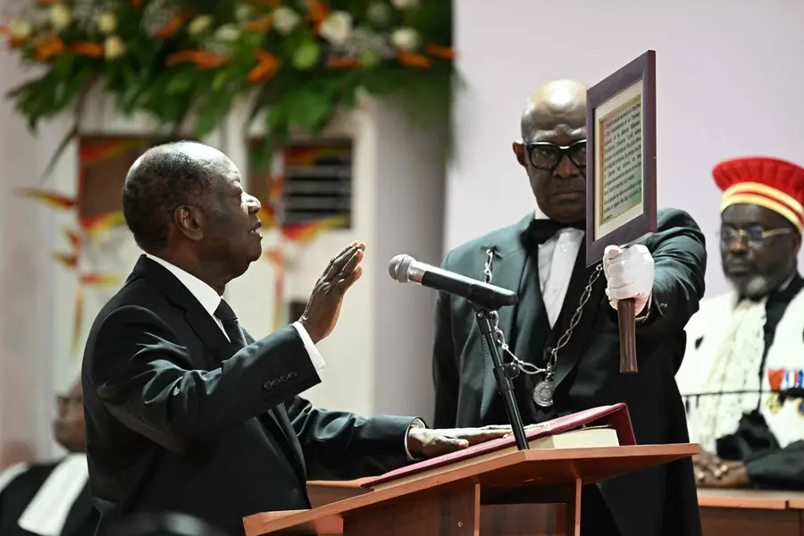 Ouattara sworn in for fourth term as Ivory Coast president