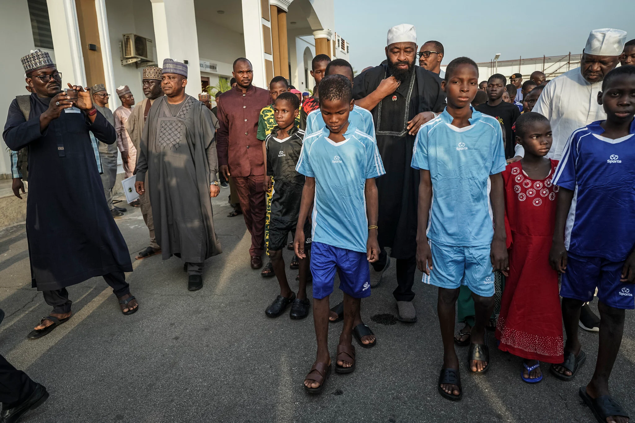 100 abducted Nigerian children handed over to state officials