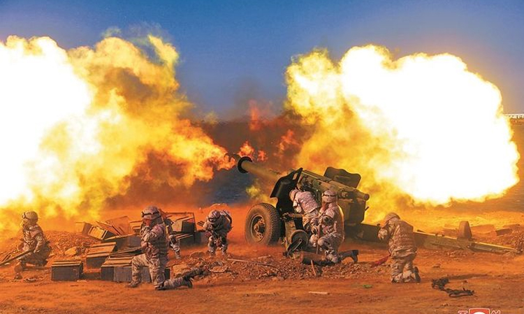 North Korea fires artillery salvo as kicks off key party meeting