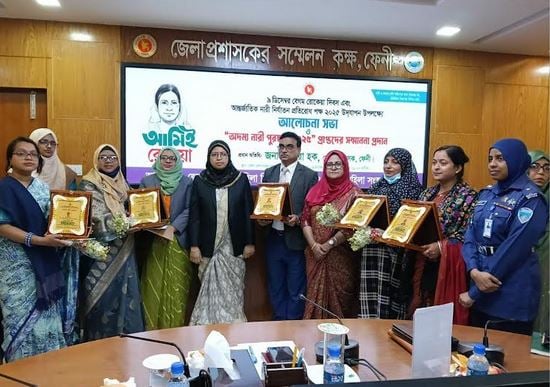 Five women honored on Begum Rokeya Day in Feni