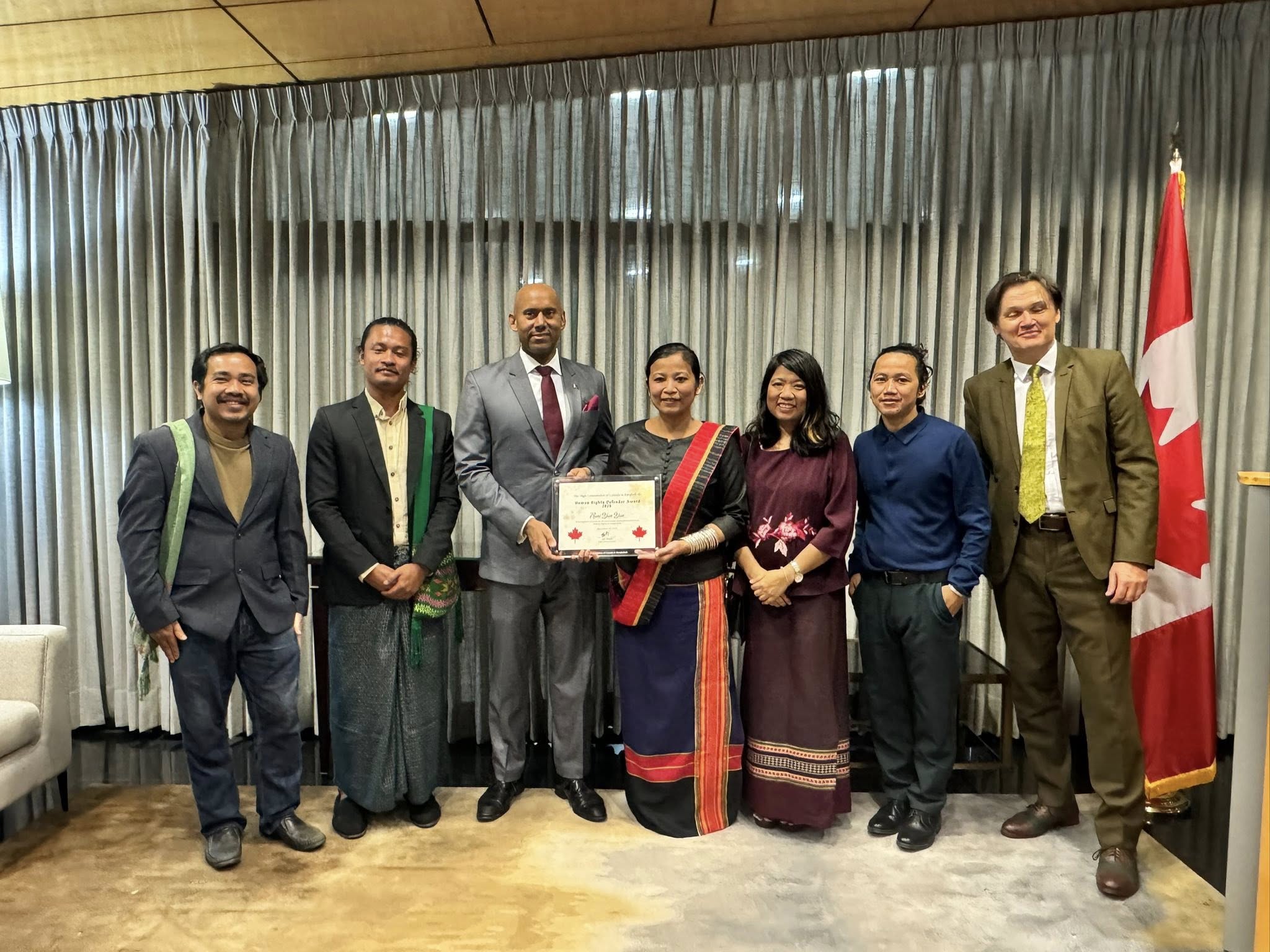 Canada honours two Bangladeshi human rights defenders