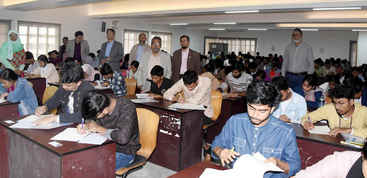 DU 'C' unit admission test held smoothly at KU