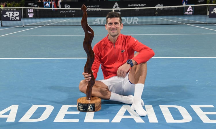 Djokovic to warm up for Australian Open in Adelaide