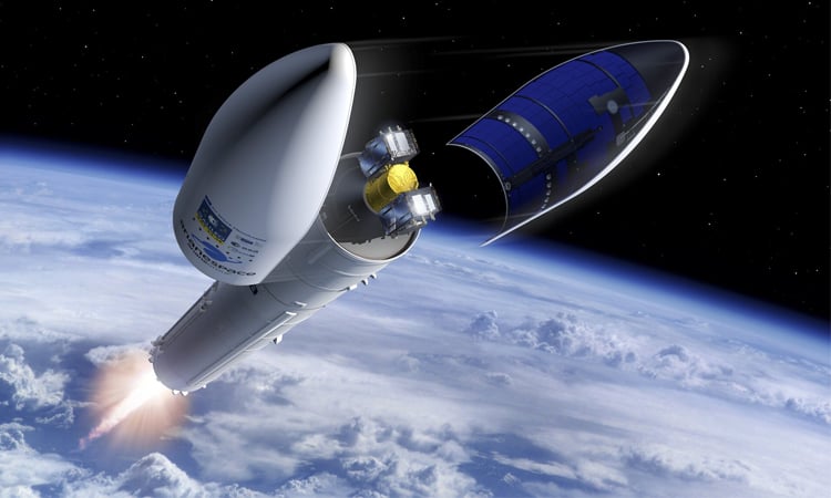 Ariane 6 lifts off with two European navigation satellites