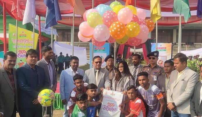 Divisional-level inter-college football tournament begins in Rajshahi