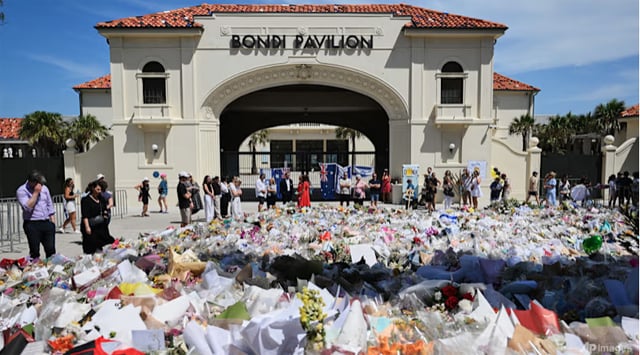 Australia stops in silence for Bondi Beach shooting victims