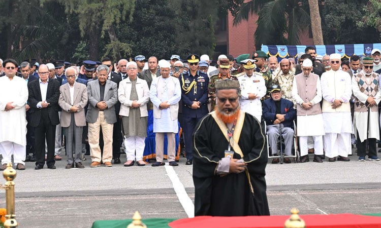 Namaj-e-janaza of Liberation War Deputy Chief of Staff AK Khandkar held