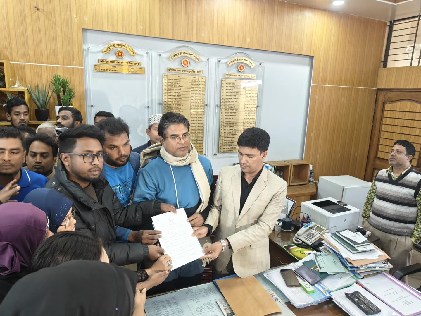 NCP's Akhter collects nomination paper for Rangpur-4 seat 