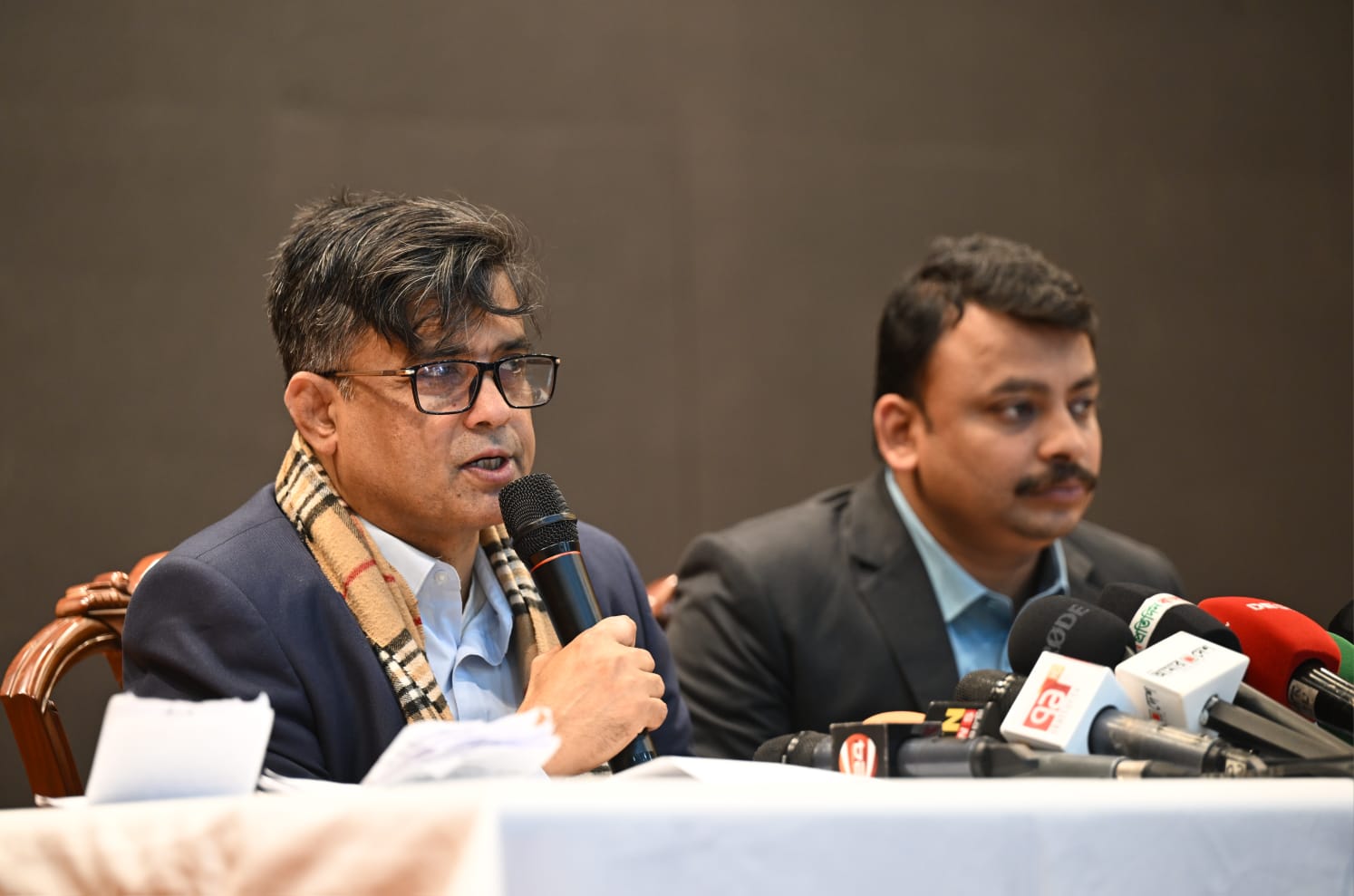 Chief Adviser's Press Secretary Shafiqul Alam briefed about the meeting at the Foreign Service Academy. Photo: CA's Press Wing