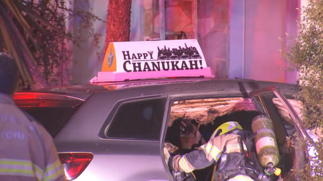 Car with Hanukkah sign set ablaze in Melbourne