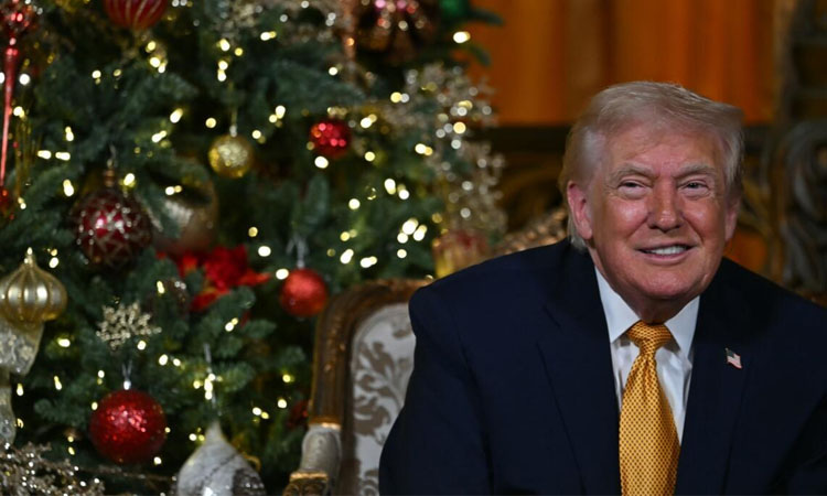 Trump takes Christmas Eve shot at 'radical left scum'
