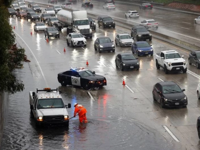 Heavy rain, flash floods hit California