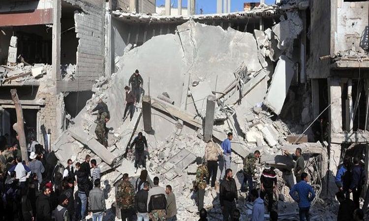 Deadly blast hits mosque in Alawite area of Syria's Homs