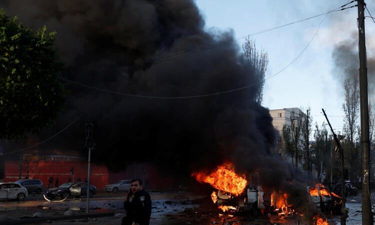 Powerful explosions heard in Ukraine's capital
