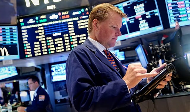 US stocks edge lower from records as precious metals surge