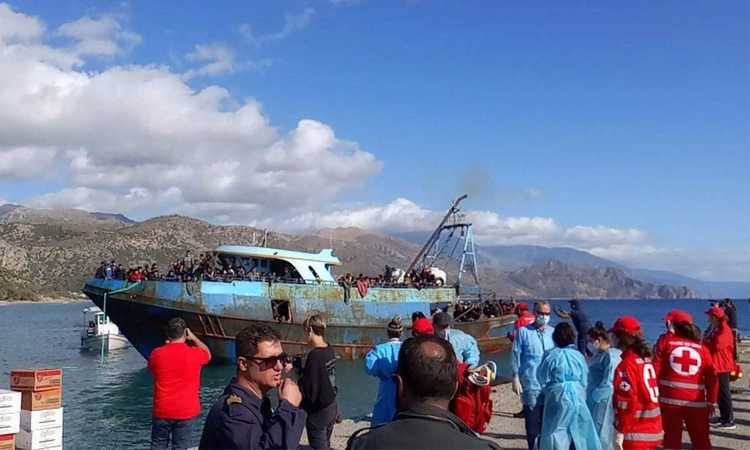 Nearly 400 would-be migrants rescued off Greek island