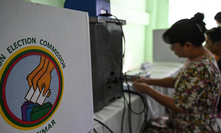 Myanmar junta stages election after five years of civil war