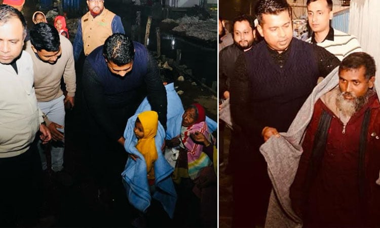 Blankets distributed among cold-hit people in Ctg