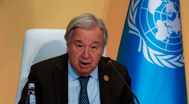 UN chief says 'get serious' in grim New Year message