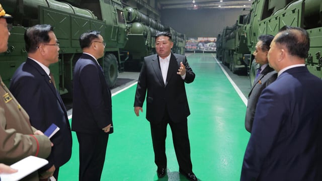 North Korea's Kim touts new rocket launchers that could target South
