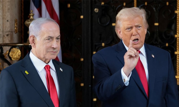 Trump warns Hamas, Iran after Netanyahu talks