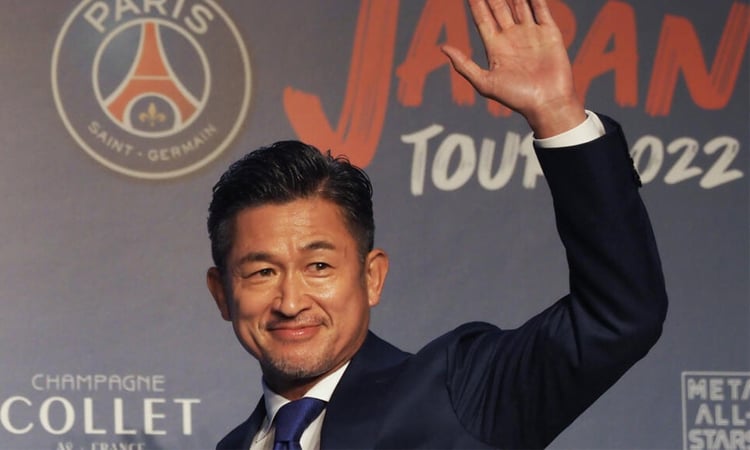 Japan footballer 'King Kazu' signs for new team at 58