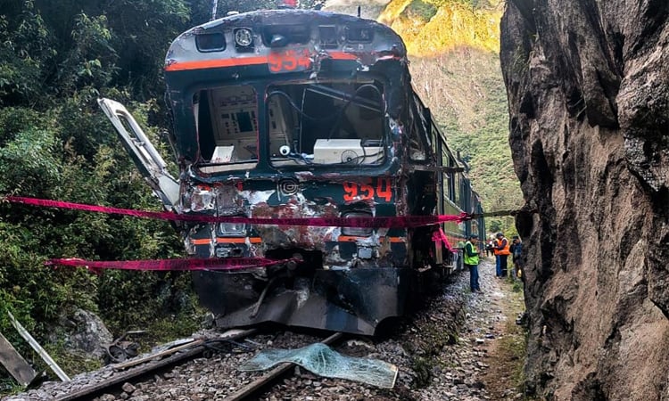 Train crash near Peru's Machu Picchu kills one, injures 40