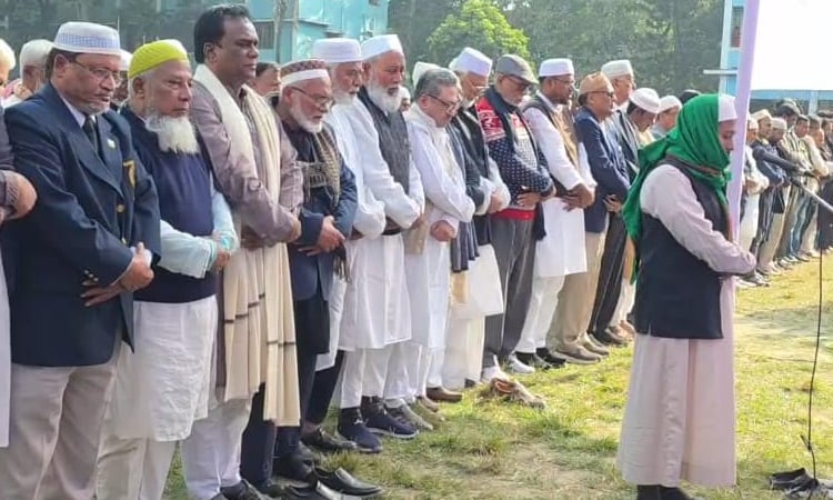 Former home minister Mahmudul Hasan laid to rest at family graveyard